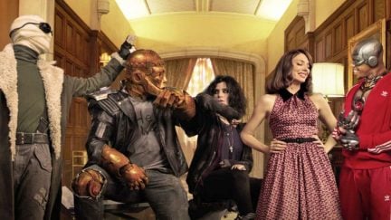 matt bomer, brendan fraser, Diane guerrero, april bowlby and joivan wade in doom patrol