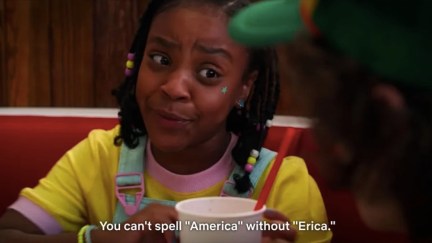 Erica in Netflix's Stranger Things 3 says, 