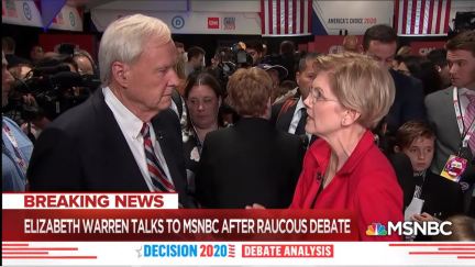 chris matthews tries to bulldoze elizabeth warren