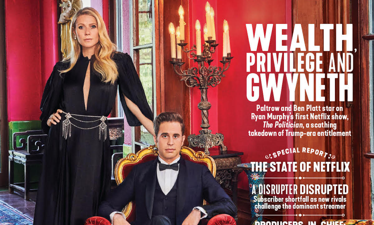 Gywneth Paltrow on the cover of The Hollywood Reporter.