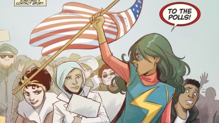 Ms. Marvel yells, 