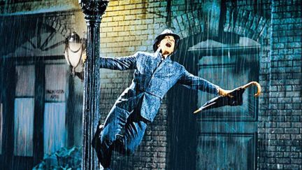 Gene Kelly dancing in Singing in the Rain.