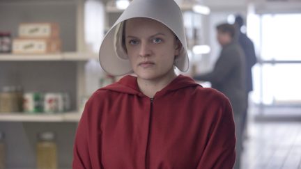 Elisabeth Moss as June in Hulu's The Handmaid's Tale.