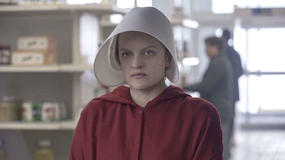 Elisabeth Moss as June in Hulu's The Handmaid's Tale.