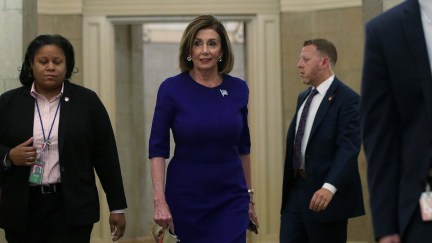 U.S. Speaker of the House Rep. Nancy Pelosi (D-CA) leaves her office at the Capitol