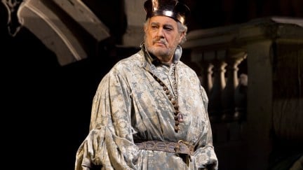 Placido Domingo performs