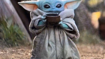 Baby Yoda tea on the Mandalorian