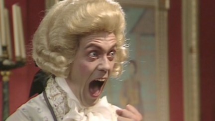 Hugh Laurie as Prince George in Blackadder