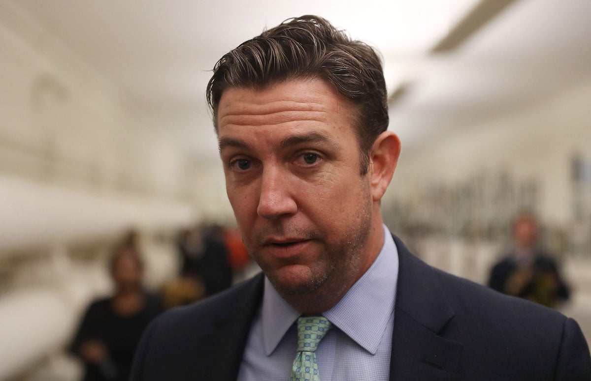 Duncan Hunter (R-CA) speaks to the media