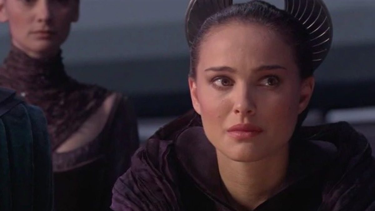 Padmé in the Senate in Star Wars: Revenge of the Sith.