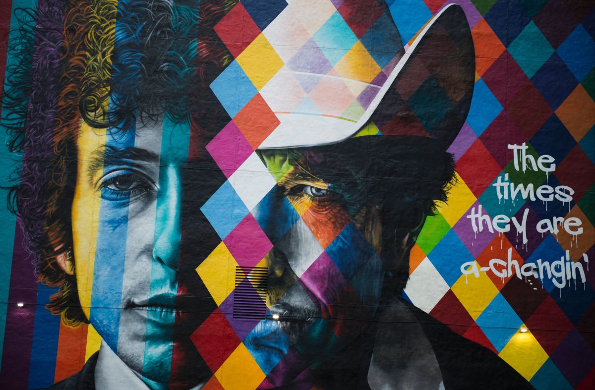 Artwork of Bob Dylan