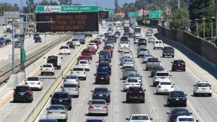 cars on freeway