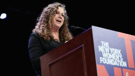 NEW YORK, NY - MAY 10: Honorary chair and co-founder of Level Forward, Abigail E. Disney speaks onstage during attends the New York Women's Foundation's 2018 