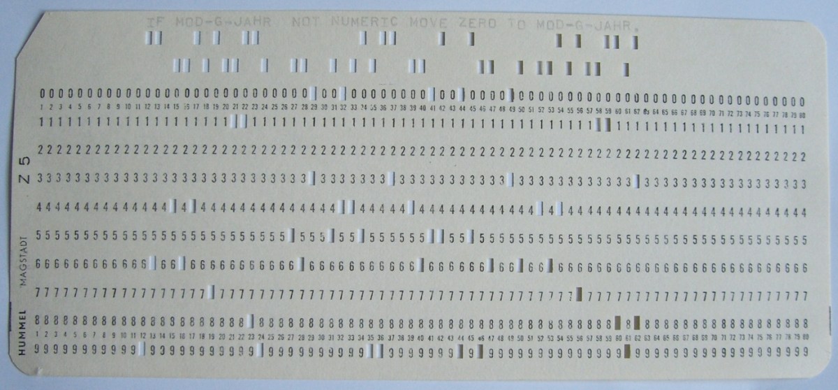 cobol pnch card