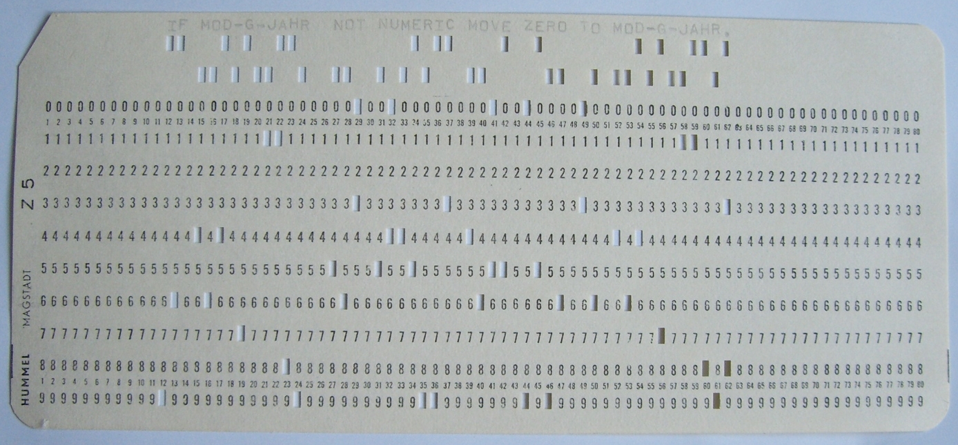 cobol pnch card