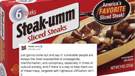 Steak-umm tweets about the coronavirus