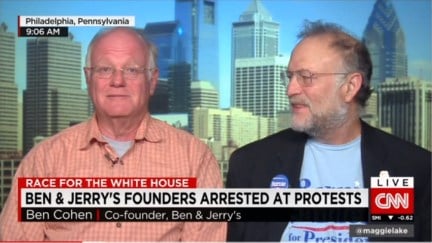 Ben and Jerry's founders arrested at George Floyd Black Lives Matter protests.