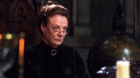 McGonagall looks over her glasses disapprovingly.