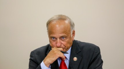 Steve King looks sad.