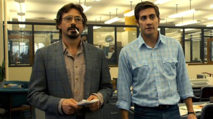 Robert Downey Jr. and Jake Gyllenhaal in Zodiac