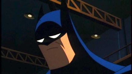 Animated Batman looks sad.