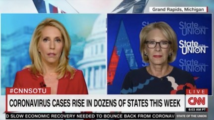 CNN's Dana Bash interviews Education Secretary Betsy DeVos about reopening schools during the coronavirus pandemic.