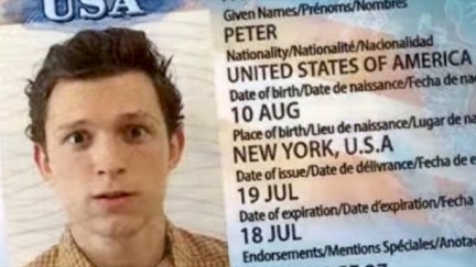 peter parker's passport