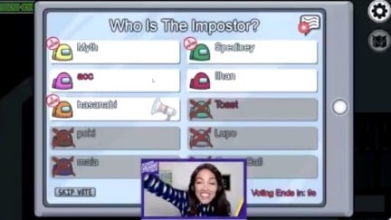 AOC plays Among Us on Twitch.