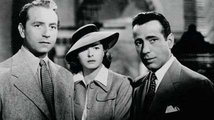 Ingrid Bergman, Humphrey Bogart, and Paul Henreid in Casablanca (1942)