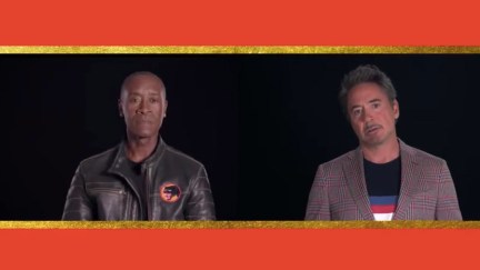 Don Cheadle and RDJ honor Chadwick Boseman