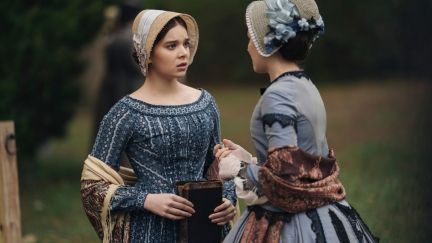 Hailee Steinfeld and Ella Hunt in Apple TV's Dickinson