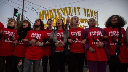 Workers Across The Country Demonstrate For Higher Minimum Wage