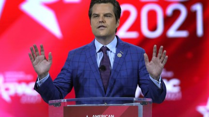 Rep. Matt Gaetz (R-FL) addresses the Conservative Political Action Conference