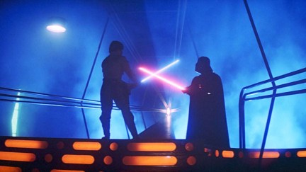 Luke and Vader face off in Empire Strikes Back