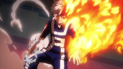 Shoto Todoroki is on fire in 'My Hero Academia'.