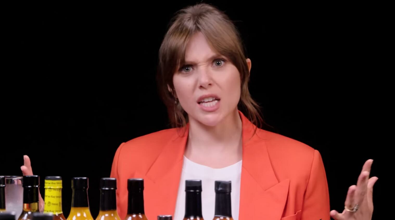 Elizabeth Olsen on Hot Ones