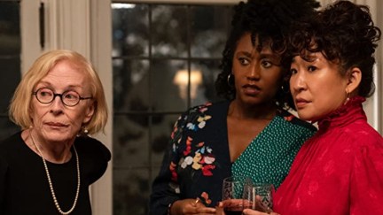 Sandra Oh, Holland Taylor, and Nana Mensah in The Chair (2021)