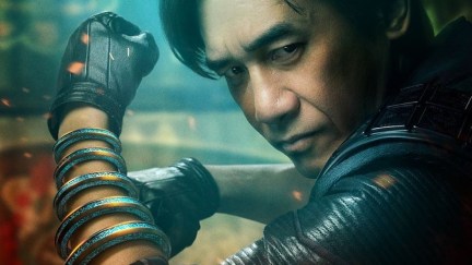 Tony Leung strikes a pose with the ten rings as Wenwu in 'Shang-Chi'