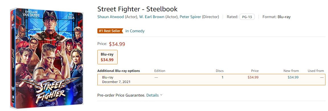 Blu-ray Review: STREET FIGHTER SteelBook 