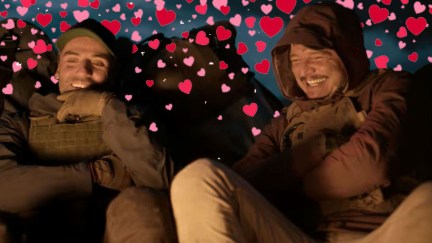 Oscar Isaac and Pedro Pascal smiling in Triple Frontier