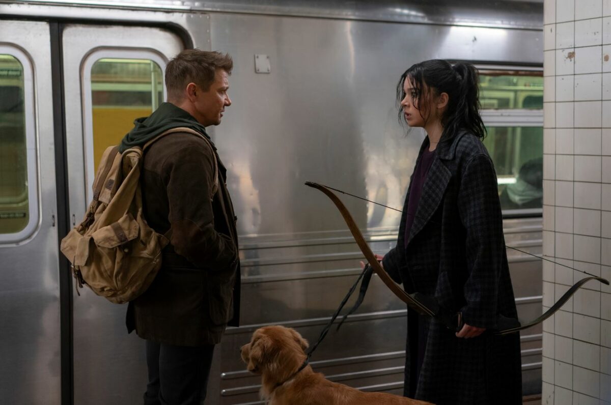 Jeremy Renner and Hailee Steinfeld in 'Hawkeye'