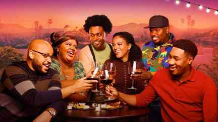 Justin Cunningham, Nicole Byer, Echo Kellum, Grasie Mercedes, Carl Tart, and Aaron Jennings in 'Grand Crew'