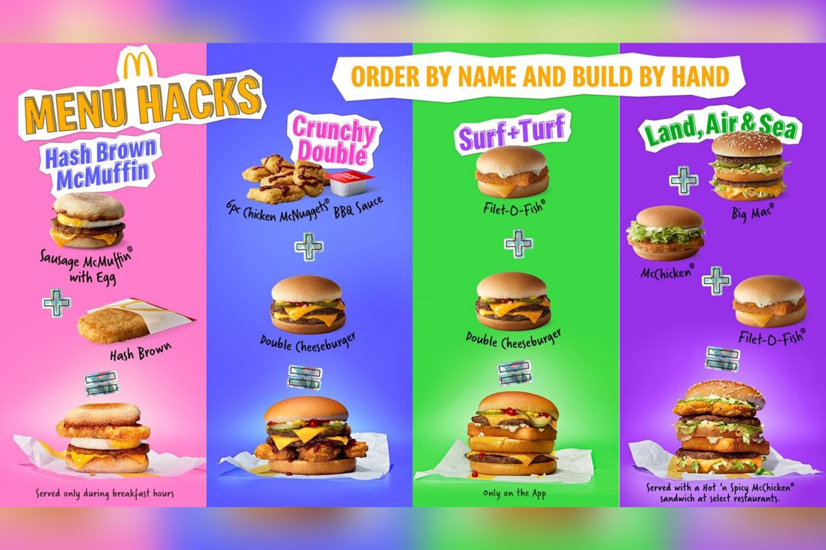 McDonald's Hacked Menu