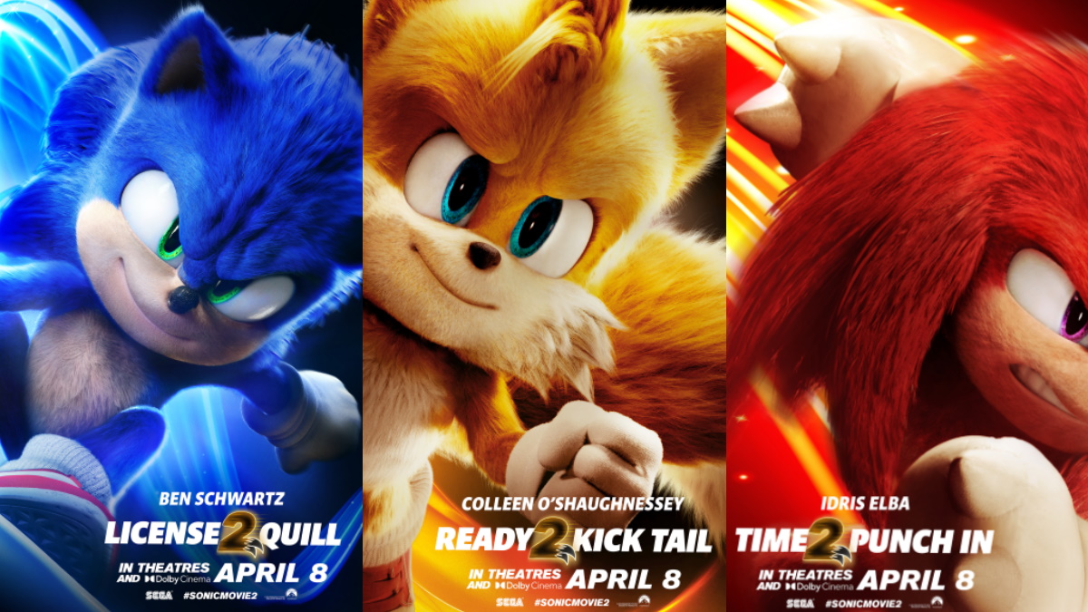 Sonic the Hedgehog 2/Sonic VS Knuckles Movie Logos & Poster