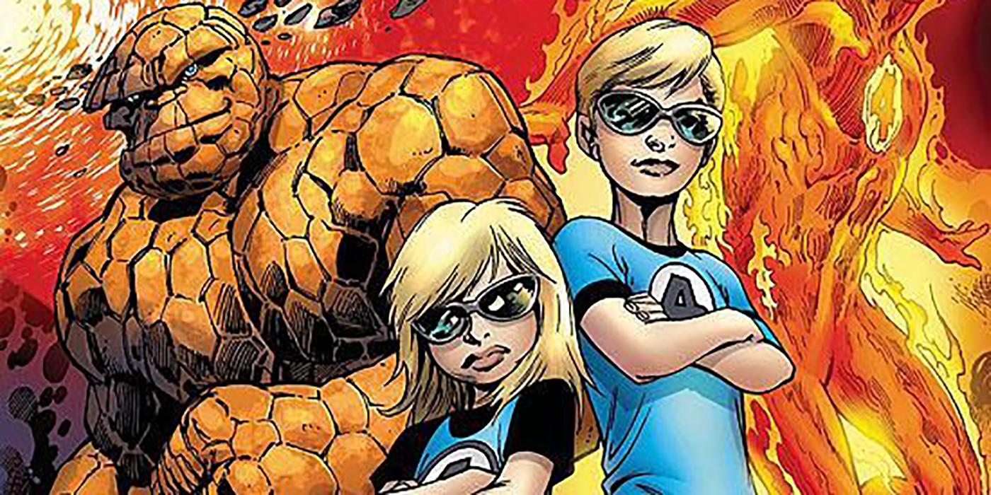 Franklin and Valeria Richards in Fantastic Four Secret Invasion #3