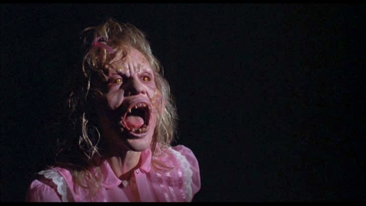 A demon opening its mouth in Night of the Demons.