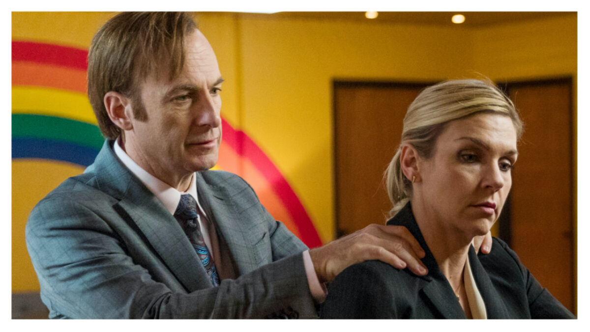 Bob Odenkirk and Rhea Seehorn in 'Better Call Saul'.