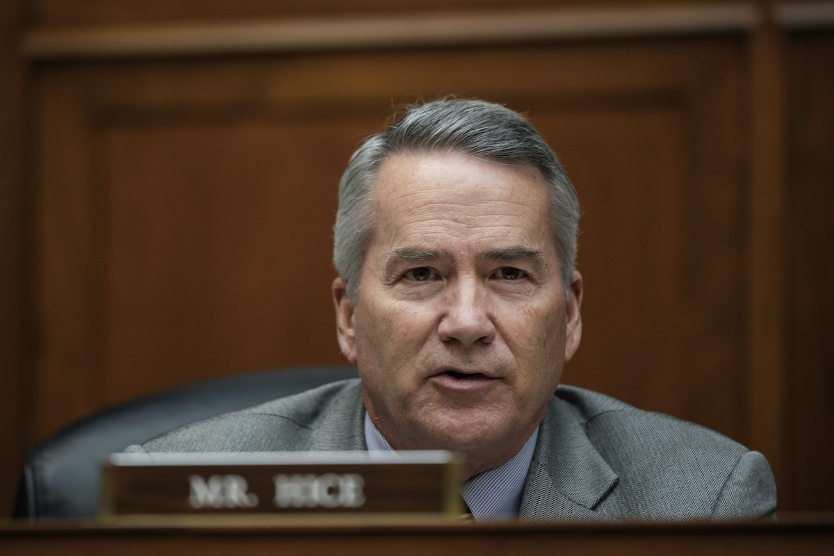 Rep. Jody Hice speaks from his Senate desk.