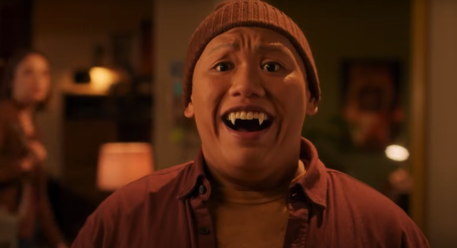 Jacob Batalon looking shocked as Reginald in Reginald the Vampire