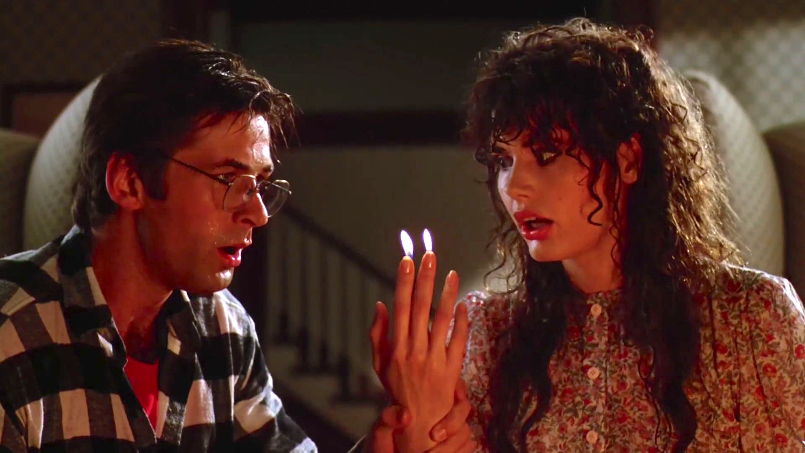 barbara's fingers on fire in Beetlejuice